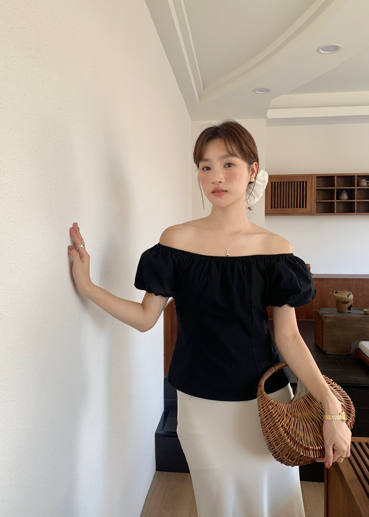 Zoe Two Ways Top in Black