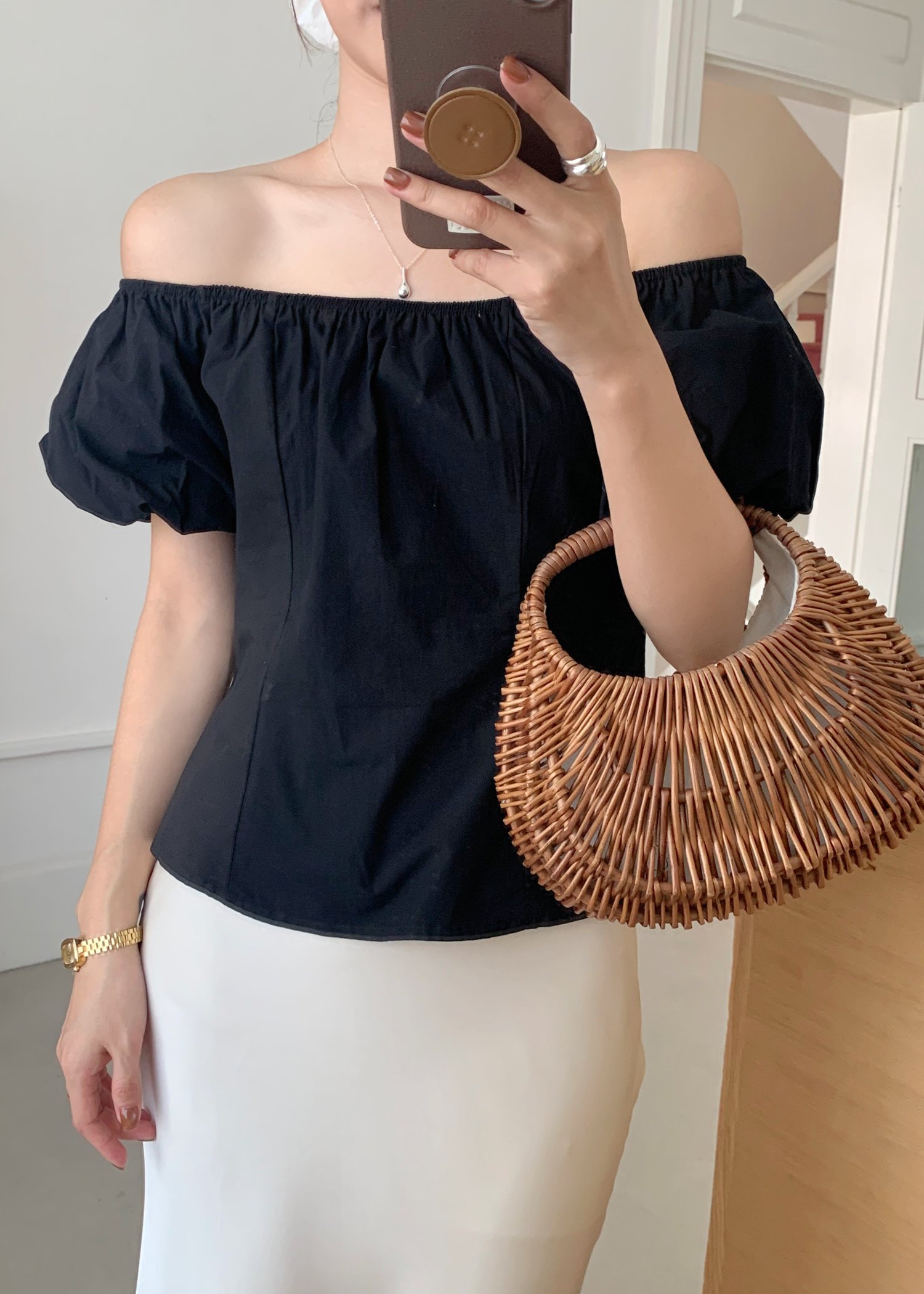 Zoe Two Ways Top in Black