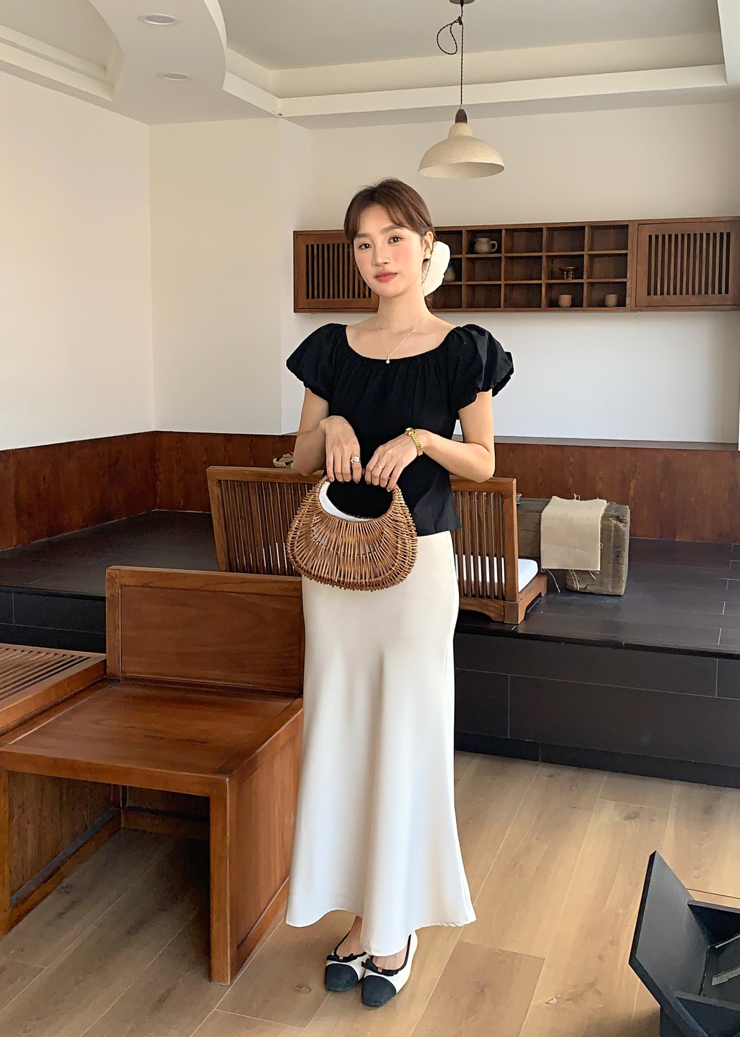 Zoe Two Ways Top in Black
