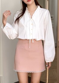 Iris Lacey Mini Skort in Blush