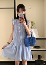 Lyra Flomance Dress in Baby Blue