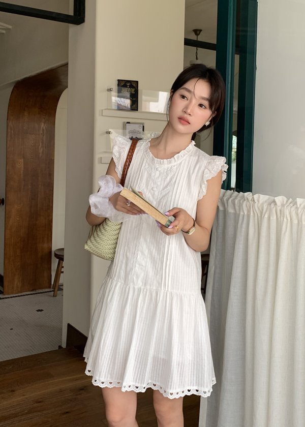 Lyra Flomance Dress in White