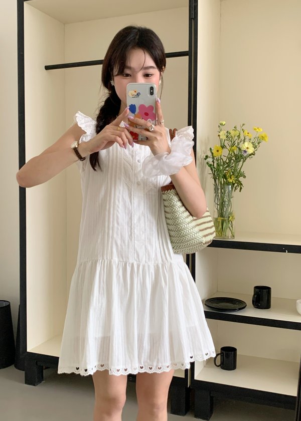 Lyra Flomance Dress in White