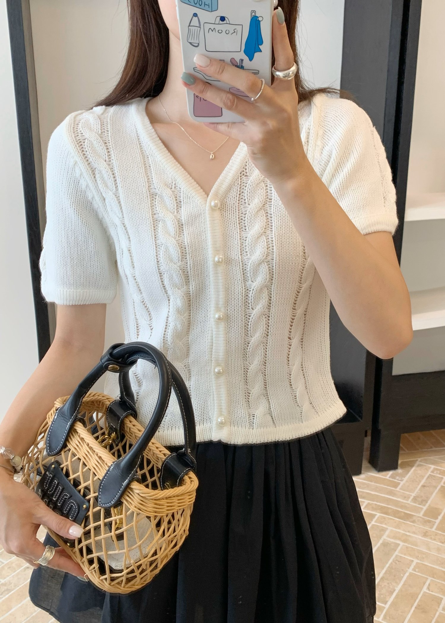Charlotte Flare Skort in Black
