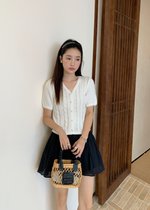 Charlotte Flare Skort in Black