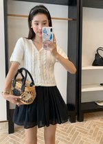 Charlotte Flare Skort in Black