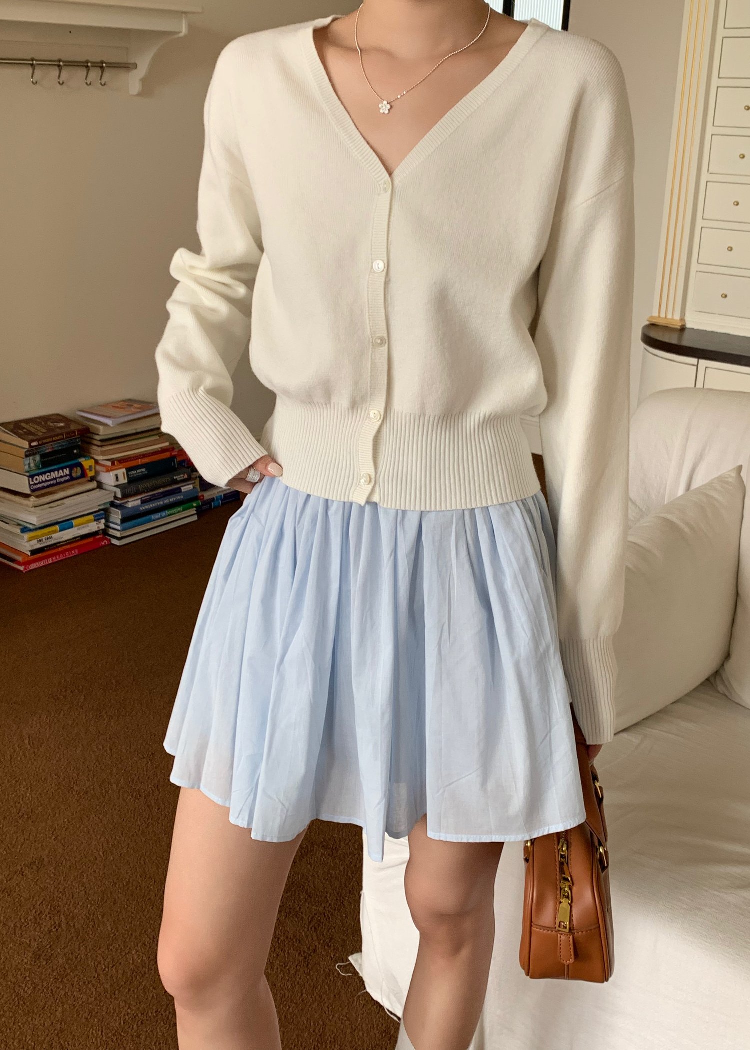 Charlotte Flare Skort in Blue