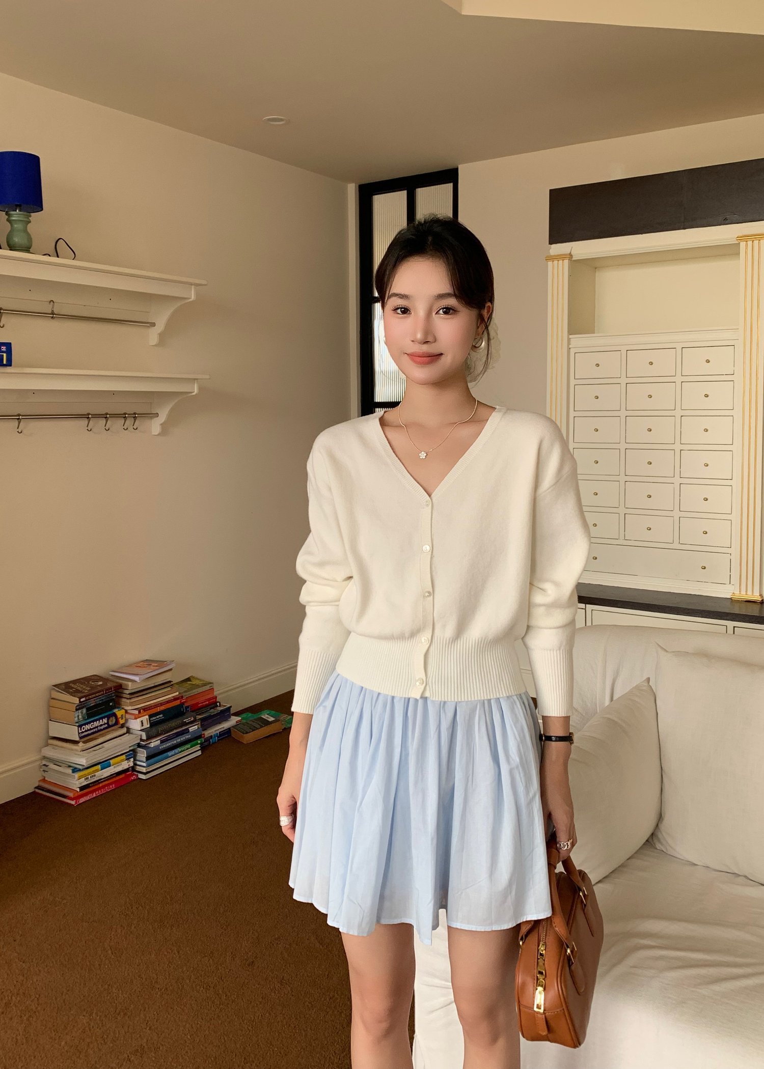 Charlotte Flare Skort in Blue