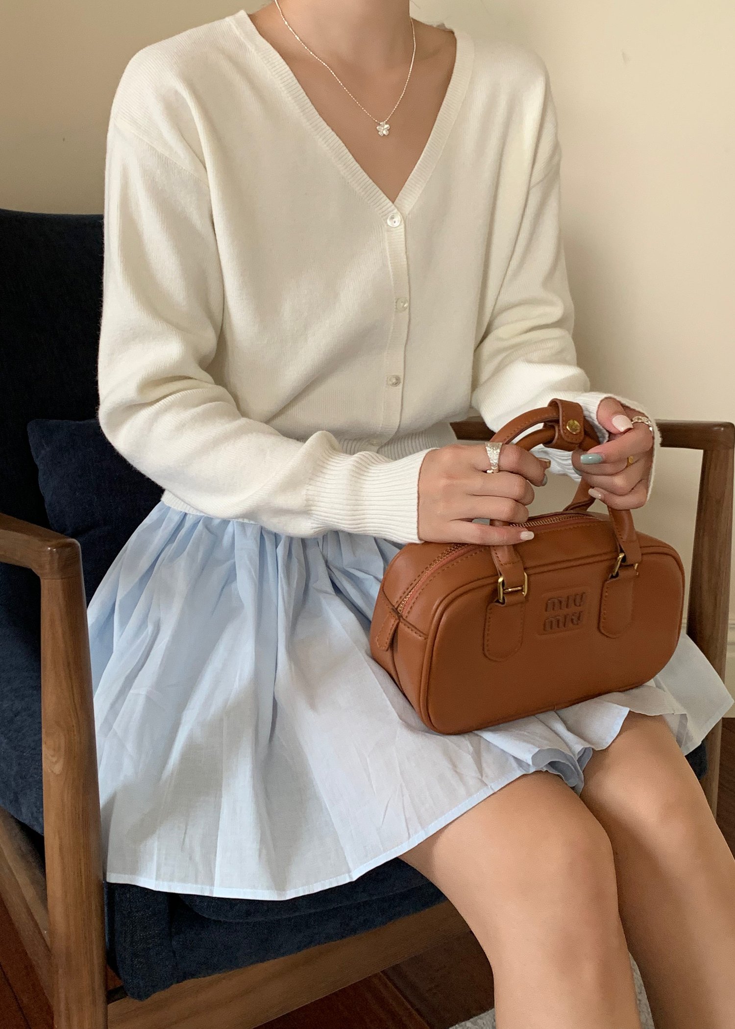 Charlotte Flare Skort in Blue