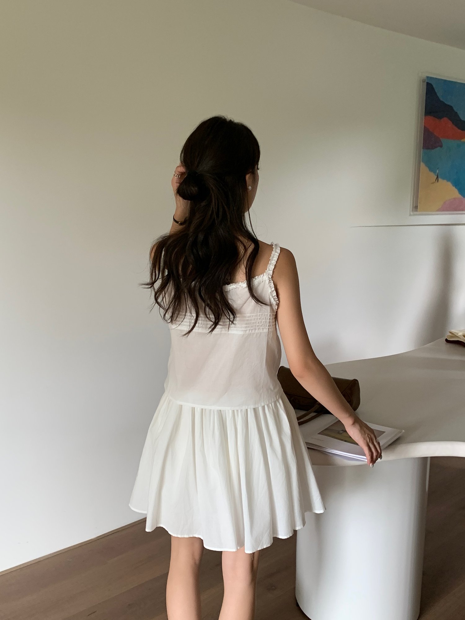 Doris Lacey Cami Top in White