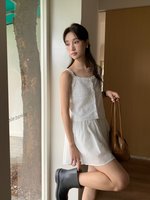 Doris Lacey Cami Top in White