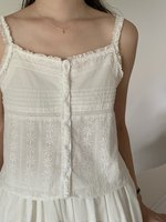 Doris Lacey Cami Top in White