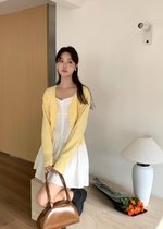 Elena Long Sleeve Knit Top in Yellow