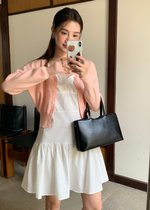 Elena Long Sleeve Knit Top in Peach