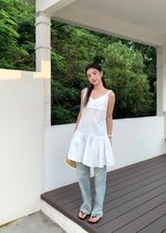 Belle Mini Dress in White