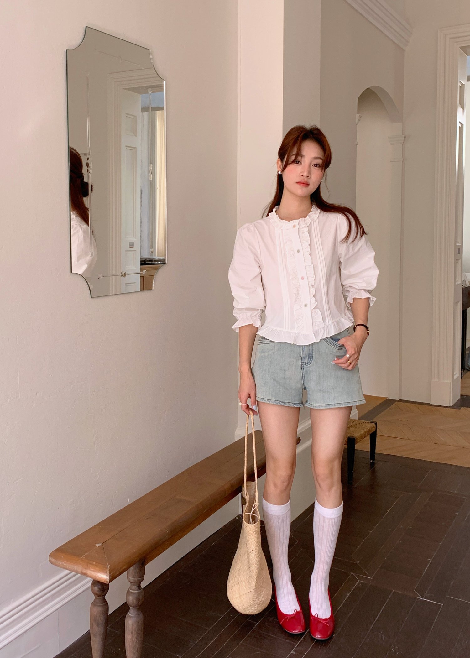 (DEFECT) 90s Comfy Denim Shorts
