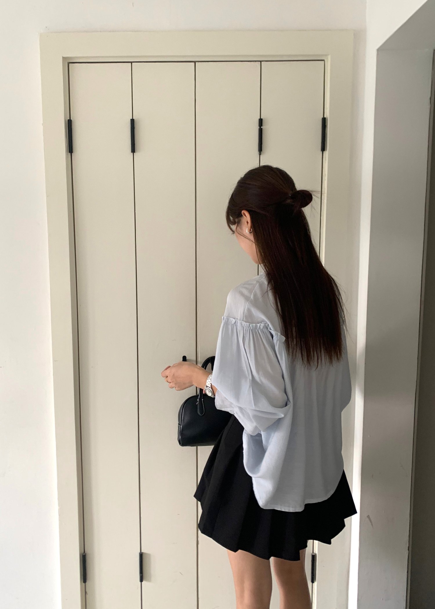 Eileen Long Sleeve Blouse in Blue