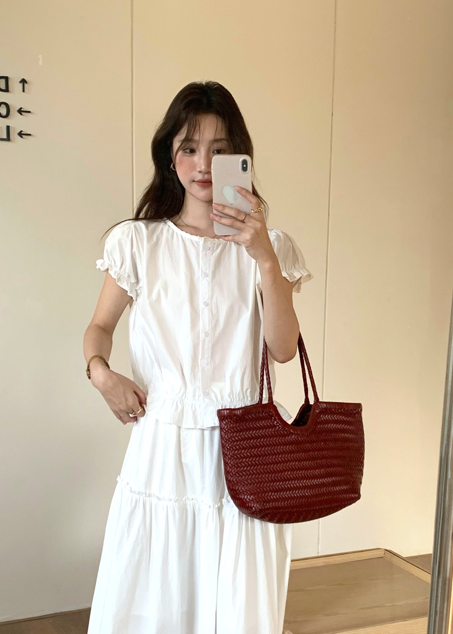 Audrey Lacey Blouse in White