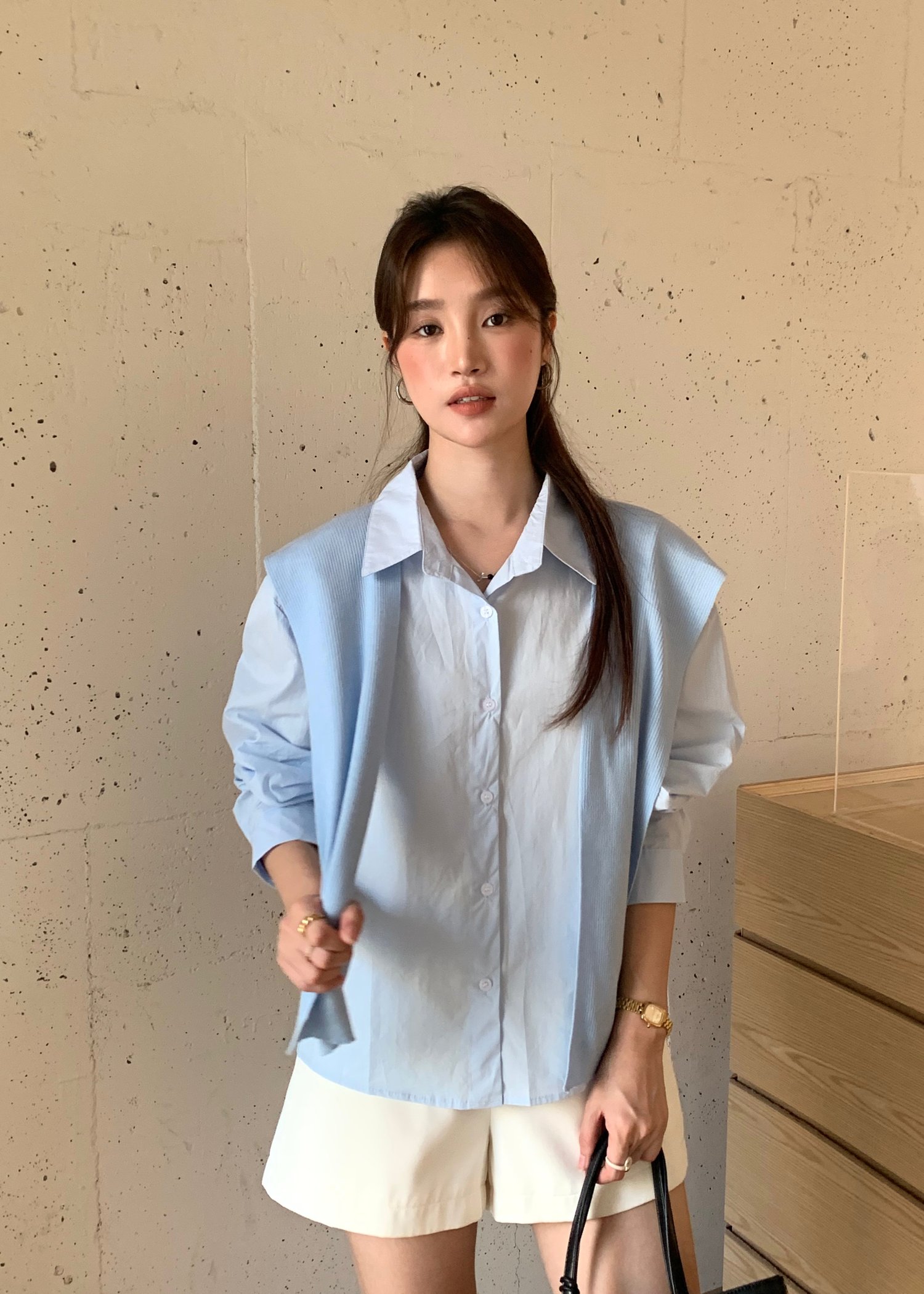 Laure Everyday Blouse in Blue