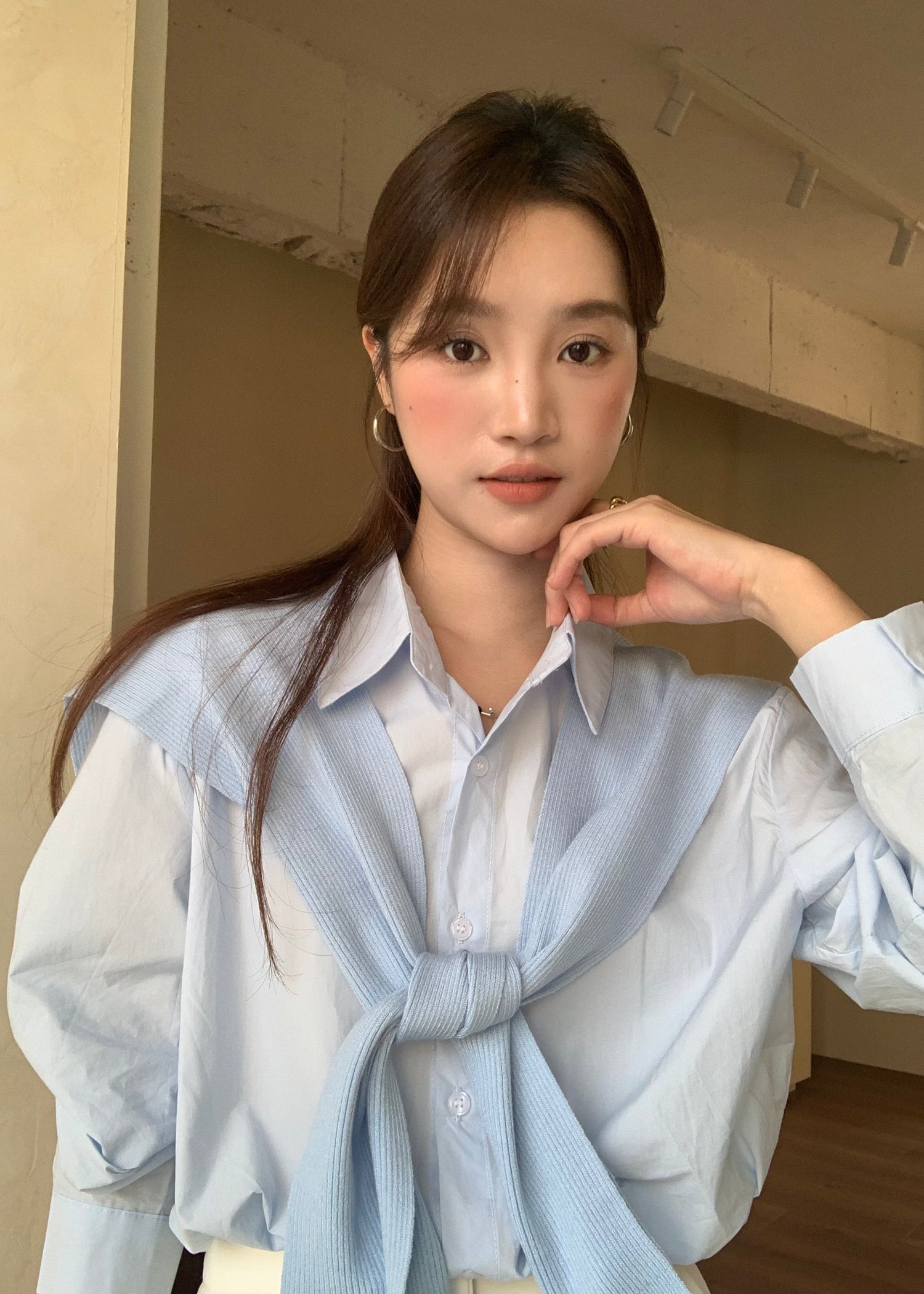 Laure Everyday Blouse in Blue