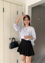 Eileen Long Sleeve Blouse in Blue