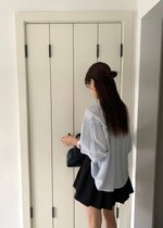 Eileen Long Sleeve Blouse in Blue