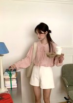 Eileen Long Sleeve Blouse in Pink