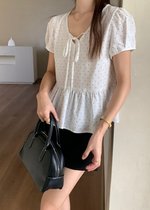 Carol Polka Dot Blouse in White