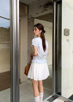 Audrey Lacey Blouse in Baby Blue