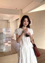 Audrey Lacey Blouse in White