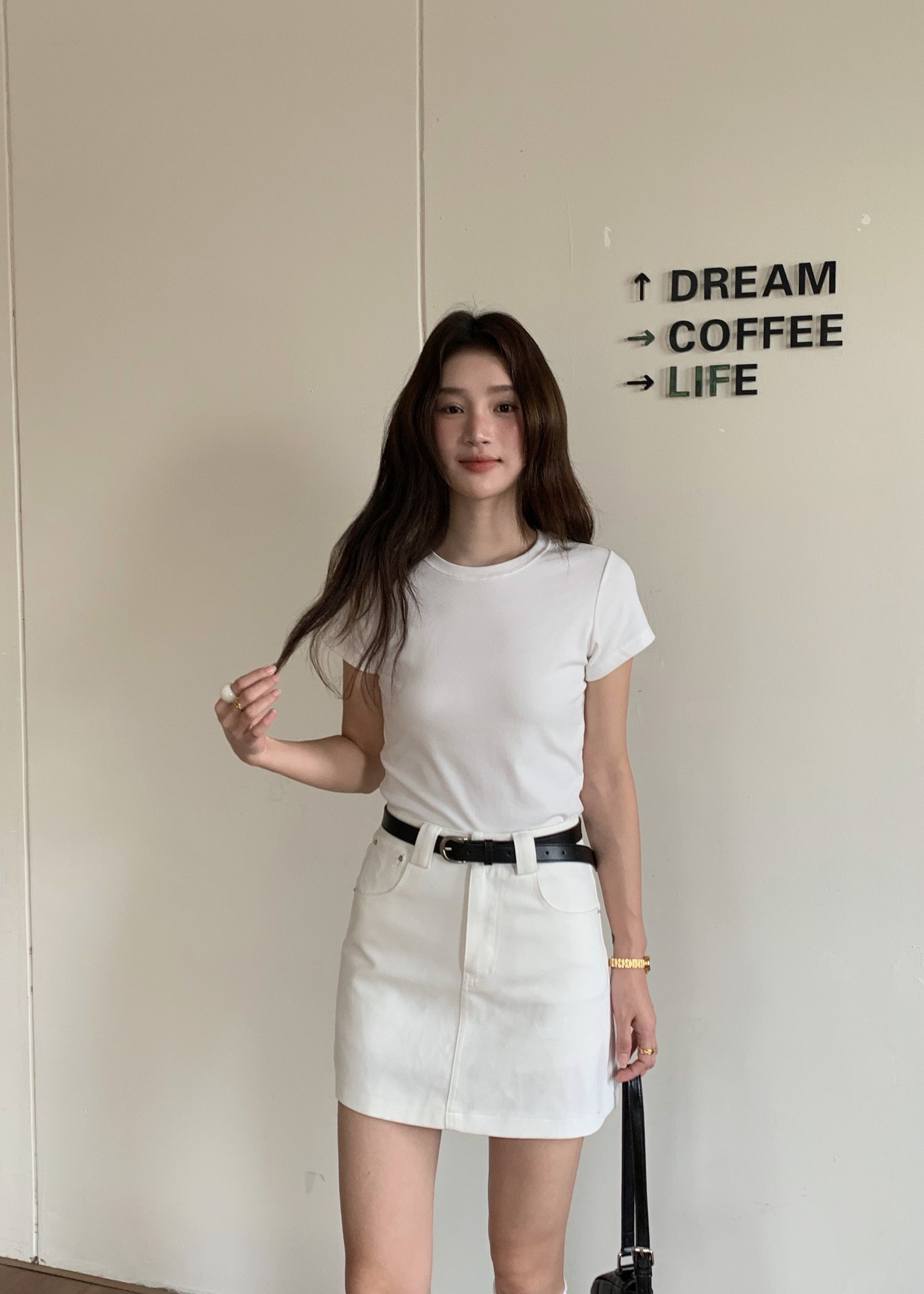 365 Days Basic Cotton Tee in White