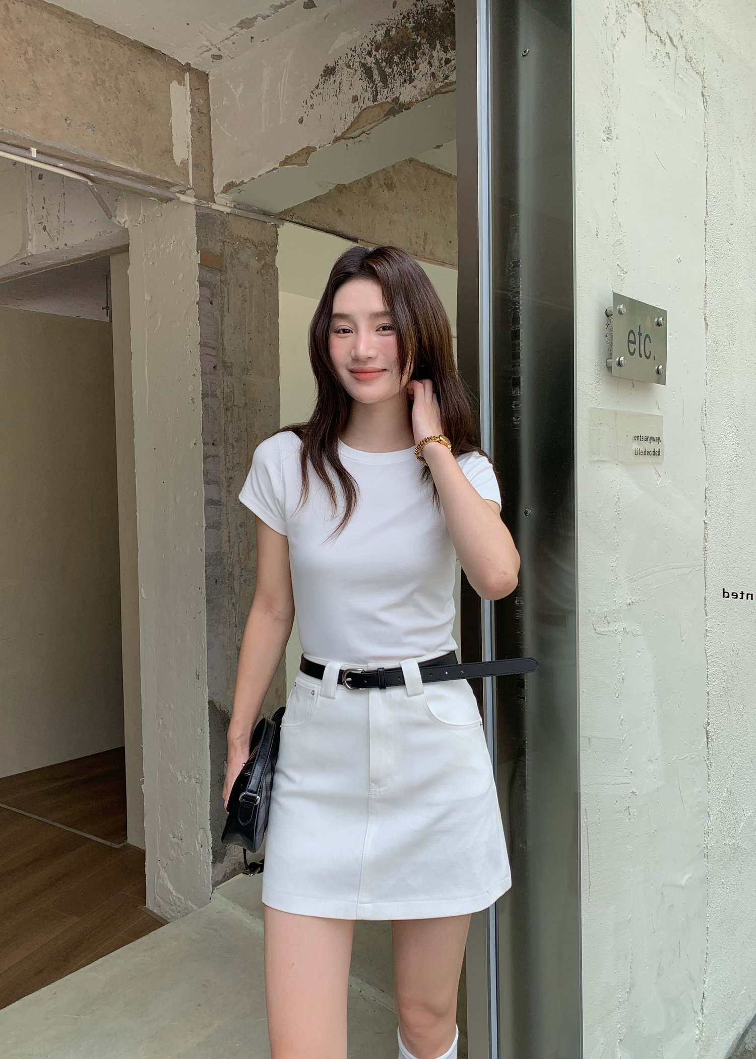 365 Days Basic Cotton Tee in White
