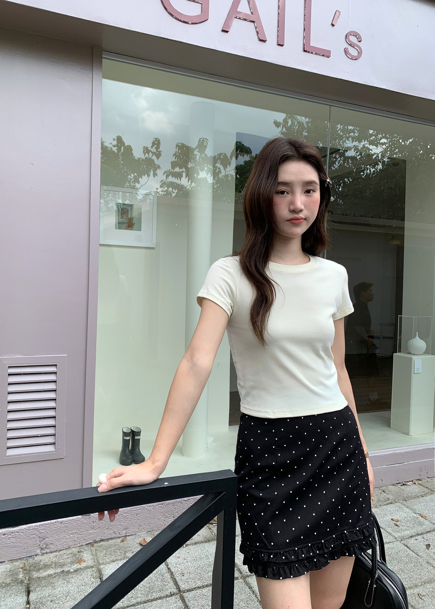 365 Days Basic Cotton Tee in Cream