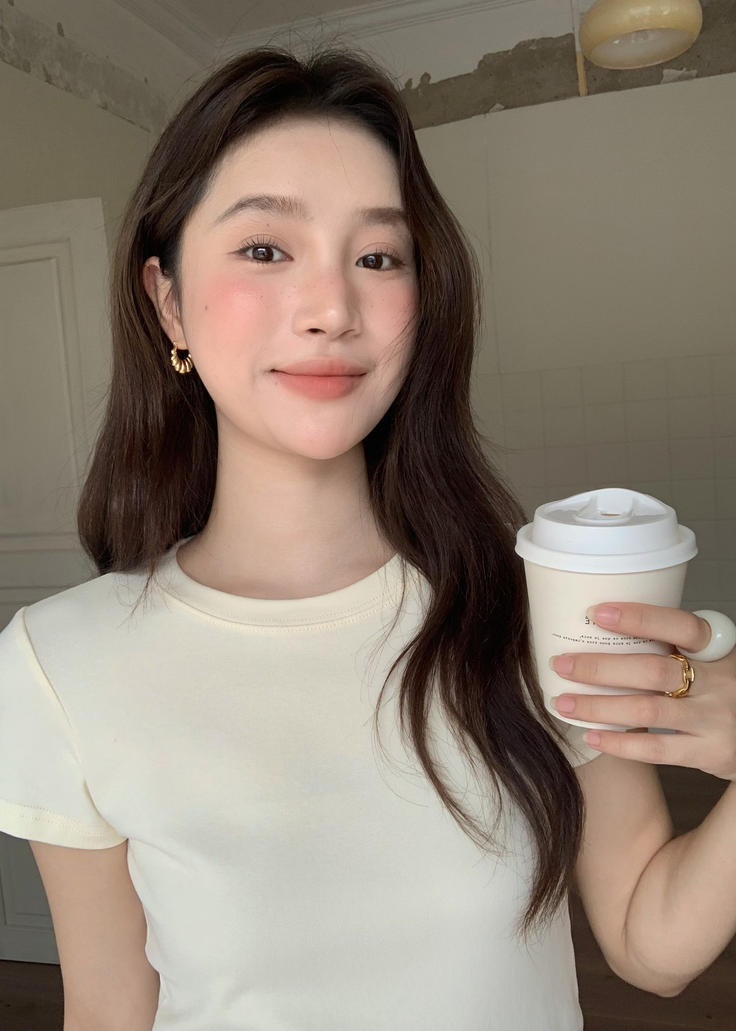365 Days Basic Cotton Tee in Cream