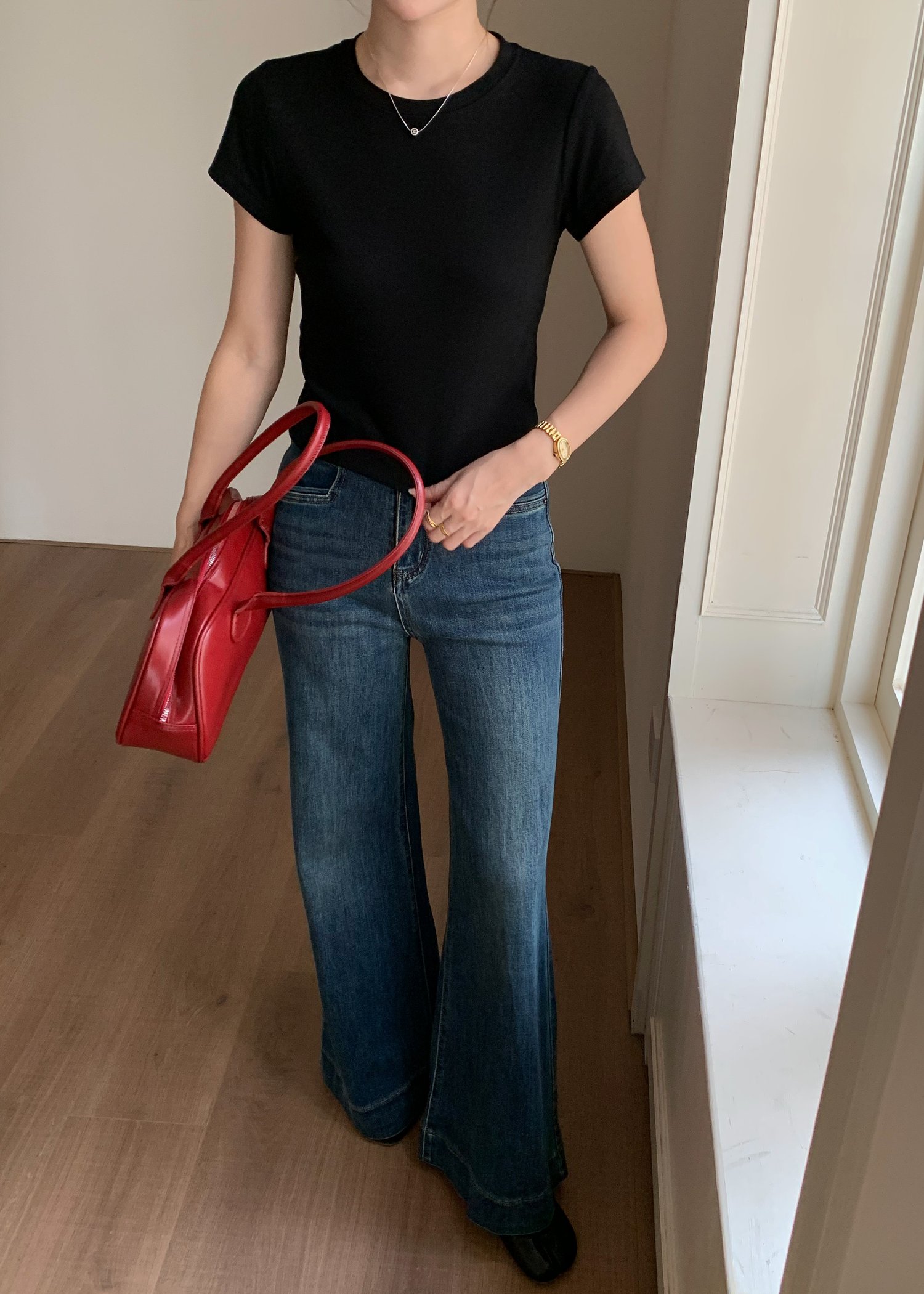 (BACKORDER) 170CM Vintage Denim Jeans in Dark Blue