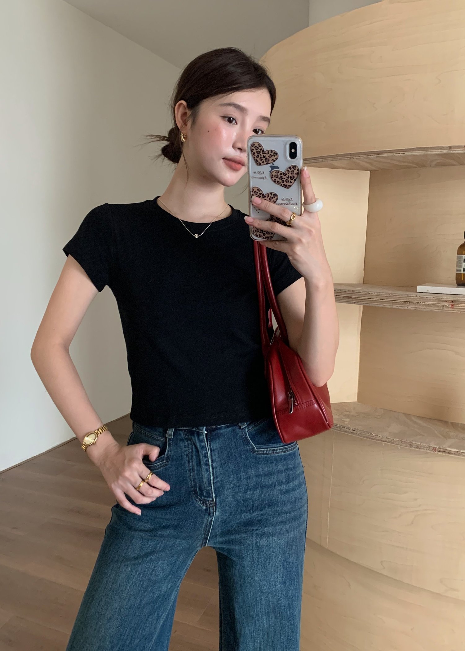 (BACKORDER) 170CM Vintage Denim Jeans in Dark Blue