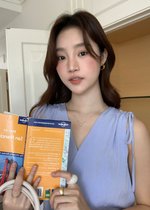 Ariana Flare Long Dress in Blue