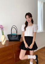 Hannah Garden Lacey Top in White