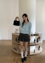 (BACKORDER) Jollie 2.0 Pleated Mini Skort in Grey