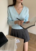 (BACKORDER) Jollie 2.0 Pleated Mini Skort in Grey