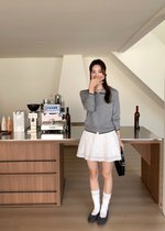 Ariel Knit Cardigan in Grey