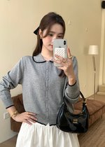 Ariel Knit Cardigan in Grey