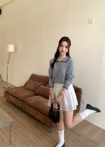 Ariel Knit Cardigan in Grey