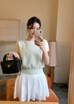 Josie Fufu Knit Top in Milk Green