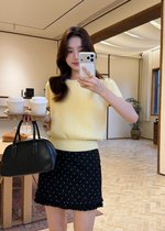 Josie Fufu Knit Top in Yellow