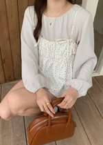 Luna Layered Blouse Set in Floral