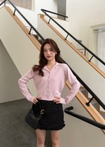 Jamie Long Sleeve Knit Top in Light Lilac