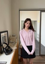 Jamie Long Sleeve Knit Top in Light Lilac