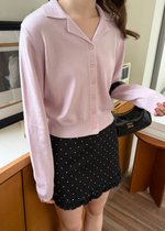 Jamie Long Sleeve Knit Top in Light Lilac