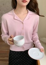 Jamie Long Sleeve Knit Top in Light Lilac